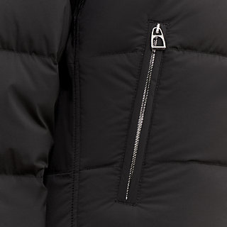 Piumino extra-light puffer coat - Black | Hermès USA